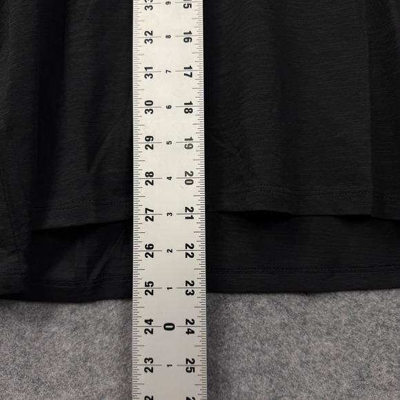 Rafaella Womens Black V-Neck Tiered Ruffle Sleeve Slub Knit Top XXL New - Picture 8 of 9